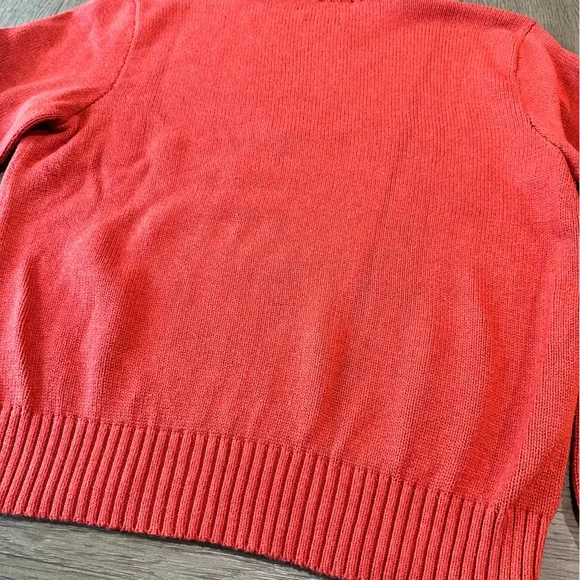 Polo by Ralph Lauren Men’s Crew Neck Sweater Size Large Orange - Picture 7 of 7
